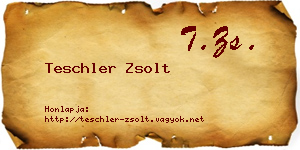 Teschler Zsolt névjegykártya